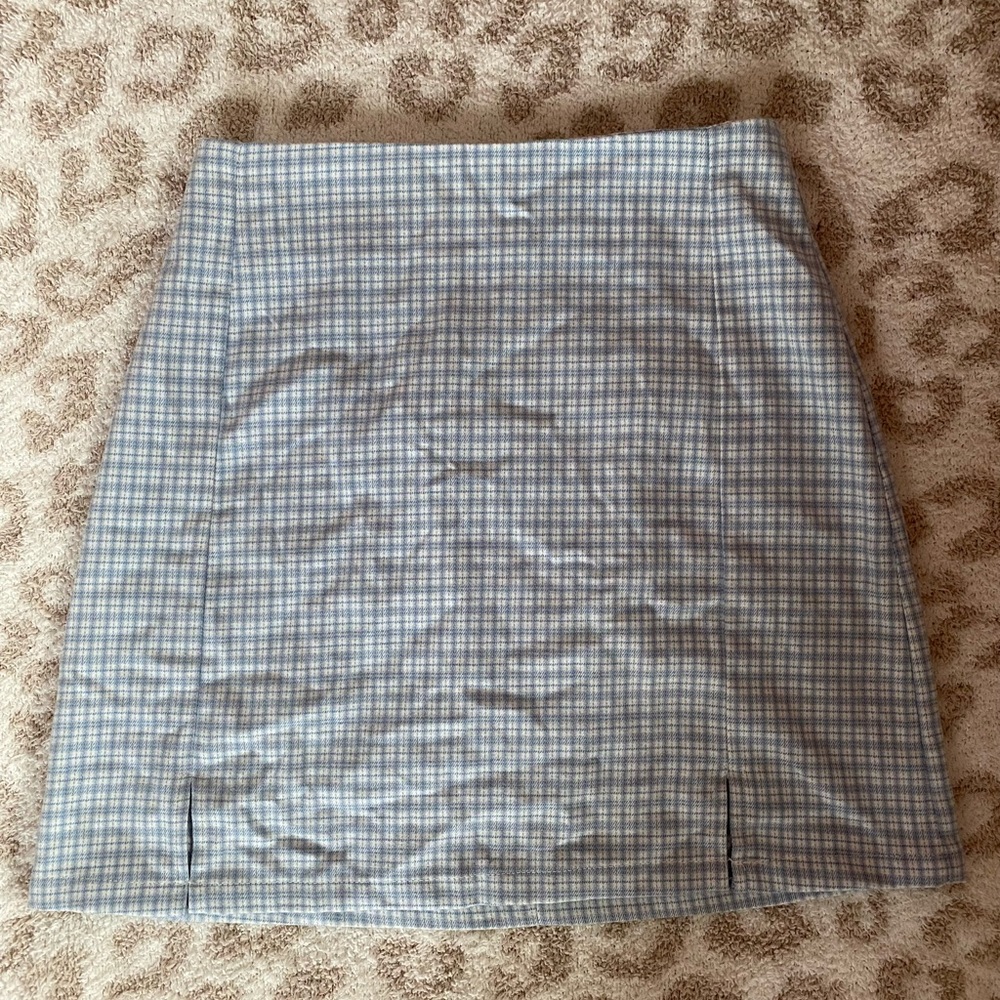 blue and white brandy melville skirt
